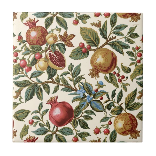 Padrão de romã Fruit de William Morris (Frente)
