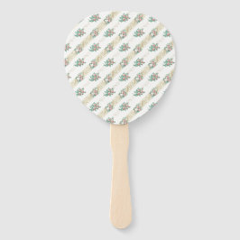 Padrão de Rosa Vintage - Leque