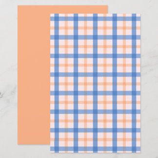 Padrão de Scrapbook Reversível Xadrez Azul e Pêsse