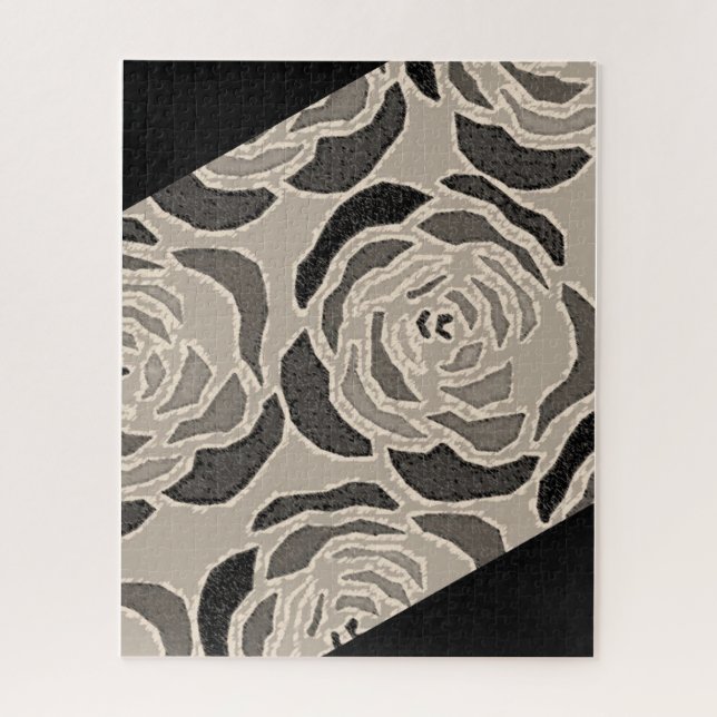 Padrão de Sepia Preta quebra-cabeça (Vertical)