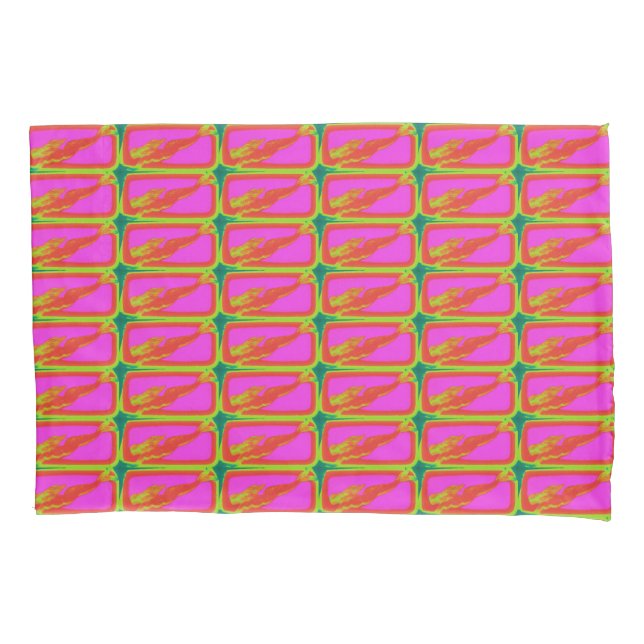 padrão de sereias vermelhas nadando (Frente)