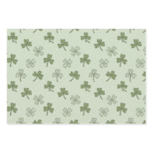 Padrão de Shamrocks Soft Doodle do Dia de São Patr
