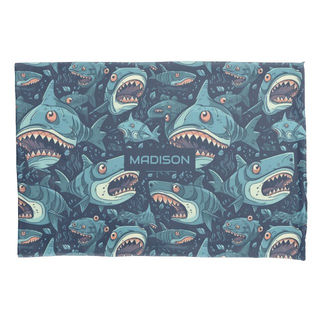Padrão de Sharks de Nome Personalizado (Frente)