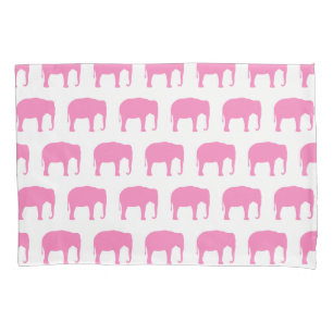 Padrão de Silhouettes de Elefante Rosa