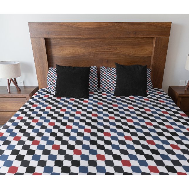 Padrão de Sinalizador Laranja Azul Branco Moderno (Criador carregado)