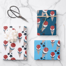 Padrão de Sorvete das Estrelas Patrióticas