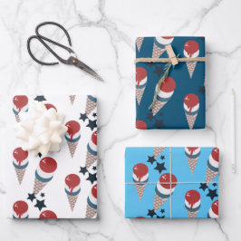 Padrão de Sorvete das Estrelas Patrióticas