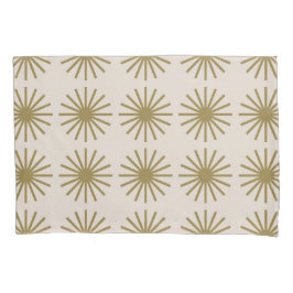 Padrão de Starburst Dourado e branco de linen