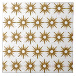Padrão de Starburst Dourado moderno do século médi<br><div class="desc">design de inspiração moderna do século médio, com padrão antigo de estrelas de ouro retroradas em um fundo branco. Design simples e limpo moderno. Crie seu próprio padrão personalizado carregando uma nova imagem ou use o botão "mensagem" para entrar em contato com o designer para obter ajuda. Para criar seu...</div>