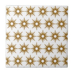 Padrão de Starburst Dourado moderno do século médi<br><div class="desc">design de inspiração moderna do século médio, com padrão antigo de estrelas de ouro retroradas em um fundo branco. Design simples e limpo moderno. Crie seu próprio padrão personalizado carregando uma nova imagem ou use o botão "mensagem" para entrar em contato com o designer para obter ajuda. Para criar seu...</div>