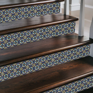 Padrão de Starburst marroquino, Decoração Azul e D