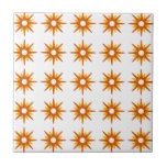 Padrão de Starburst Vermelho-Laranja Moderno do Sé<br><div class="desc">design de inspiração moderna do século médio com padrão de estórias retroradas laranja-avermelhadas em um fundo branco. Design simples e limpo moderno. Crie seu próprio padrão personalizado carregando uma nova imagem ou use o botão "mensagem" para entrar em contato com o designer para obter ajuda. Para criar seu próprio design...</div>