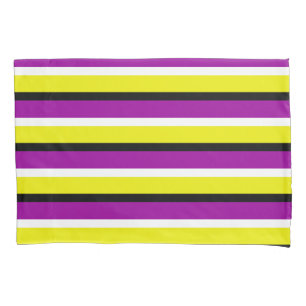 Padrão de Stripes Roxo Amarelo