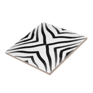 Padrão de stripes zebra apontada hipnótico