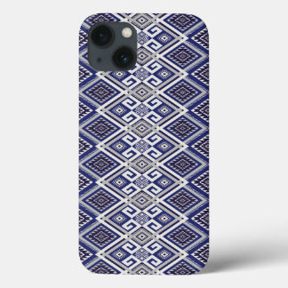 Padrão de Superfície de Motivo Tribal Azul Marinho