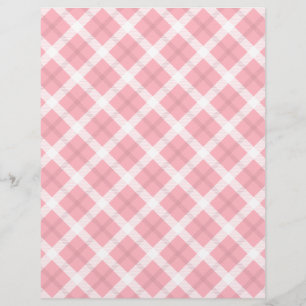 Padrão De Tartan Cor-De-Rosa E Branco