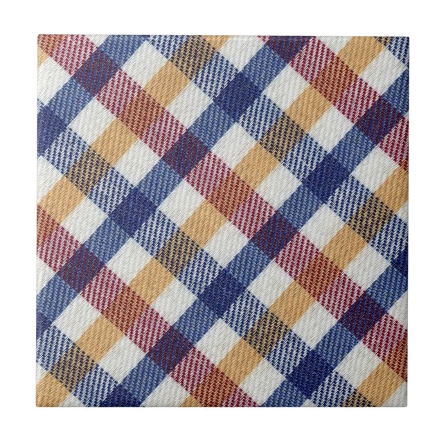 Padrão de Tartan multicolorido (Frente)