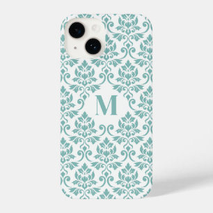 Padrão de Teal Feuille Damask (Personalizado)