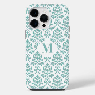 Padrão de Teal Feuille Damask (Personalizado)