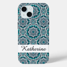 Padrão de teal mandalas