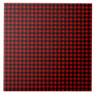 Padrão de Tear Vermelho Preto