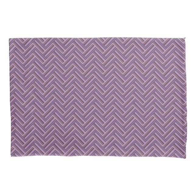 Padrão de tecelagem dupla de faixas de Mauve (Frente)