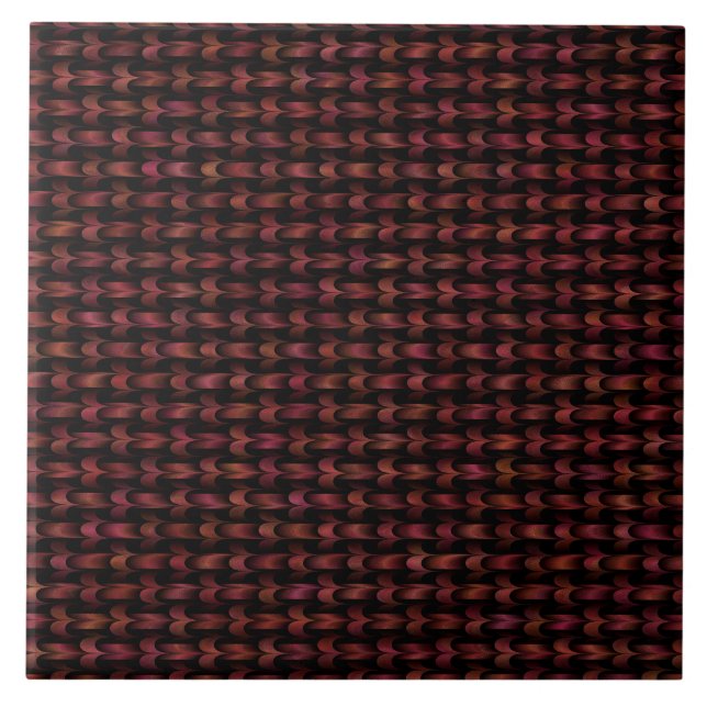 Padrão de Tecido Abstrato Rosa Preto (Frente)