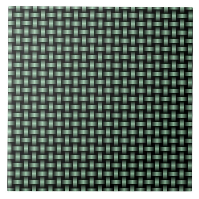 Padrão de Tecido Verde Preto (Frente)