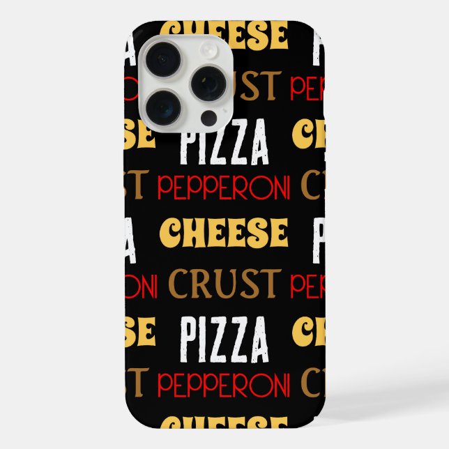 Padrão de texto de crosta de queijo pepperoni de p (Verso)