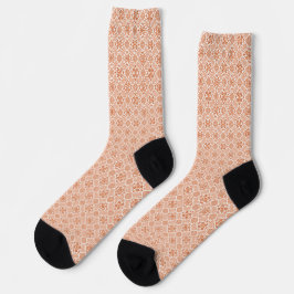 Padrão de Thobe Henna - Laranja e Branco