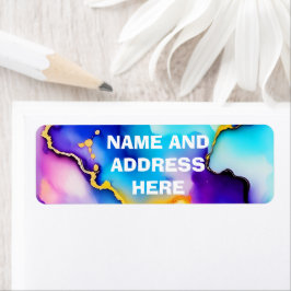 padrão de tinta a álcool etiquetas de endereço