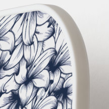 Padrão de Tinta Lily Flower Desenhada