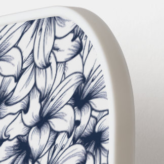 Padrão de Tinta Lily Flower Desenhada