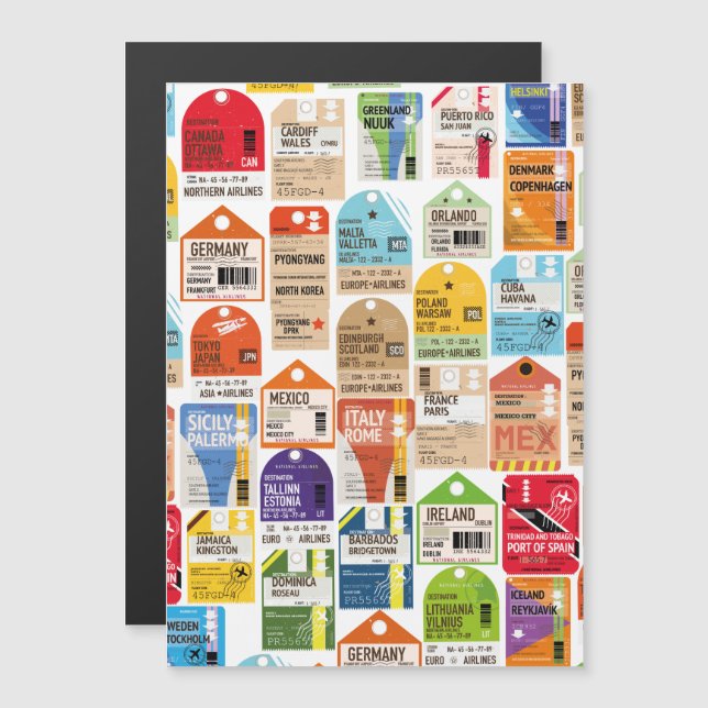 Padrão de tíquetes viagens vintage. (Frente/Verso)