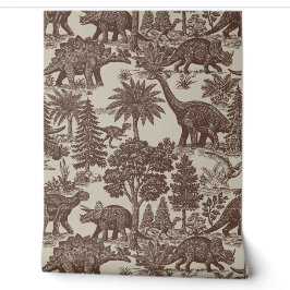 Padrão de Toalete de Dinossauro Vintage