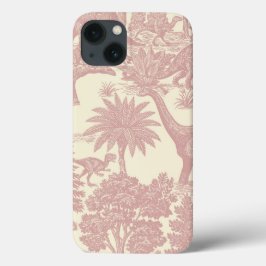 Padrão de Toalete de Dinossauro Vintage Selva Pré-