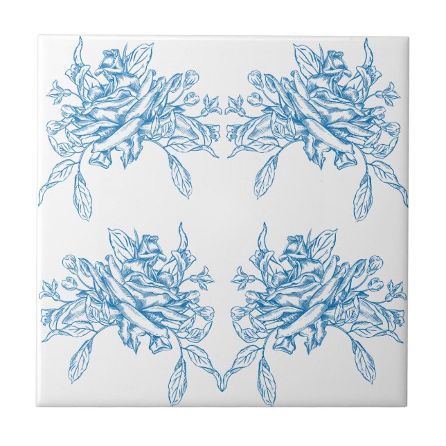 Padrão de Toile Azul Francês (Frente)