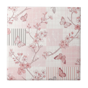 Padrão de Toile de Borboleta Botânica Vintage (7)
