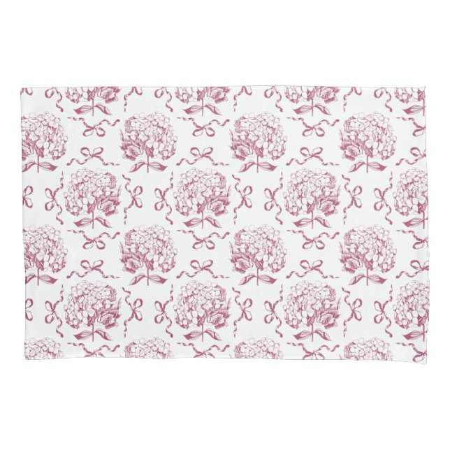 Padrão de Toile de Hydrangea de Arco Pink Elegante (Frente)
