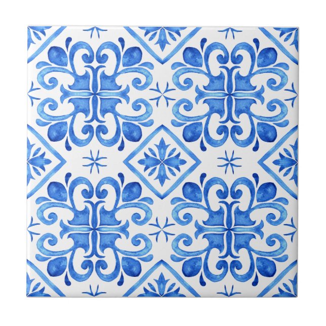 Padrão de Toile Francês Azul (Frente)