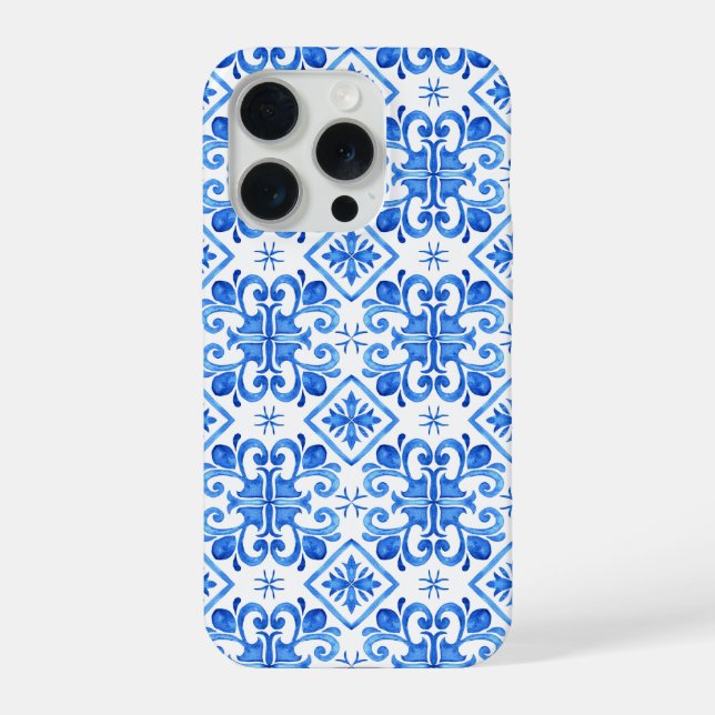Padrão de Toile Francês Azul (Verso)