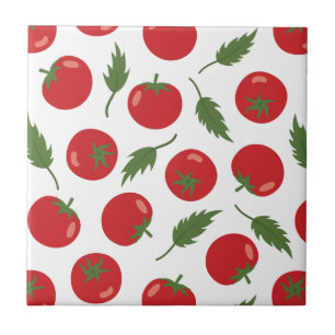 Padrão De Tomate Vermelho Desenhado À Mão