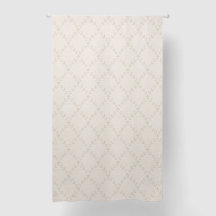 Padrão de Treliça Floral Boho Bege Macio