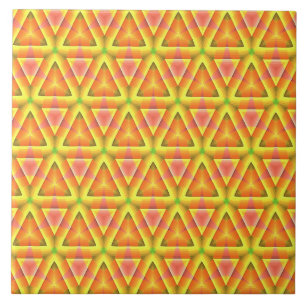 Padrão de Triângulo Amarelo Dourado