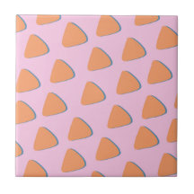 Padrão de Triângulo Laranja Rosa