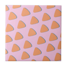 Padrão de Triângulo Laranja Rosa