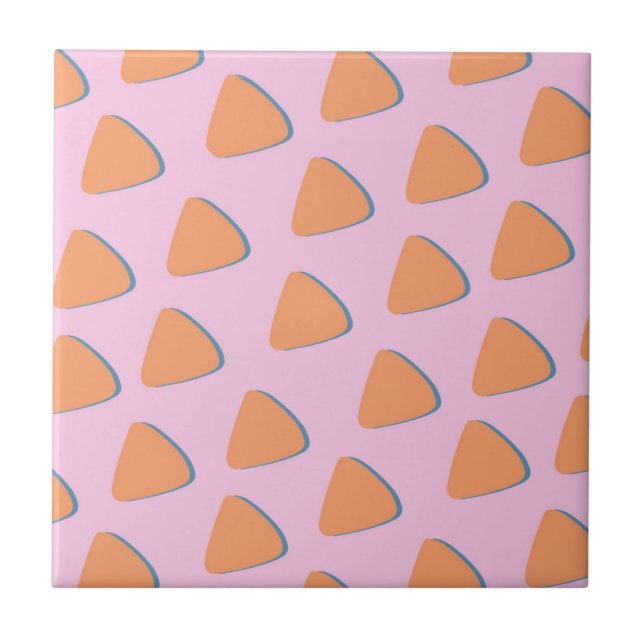 Padrão de Triângulo Laranja Rosa (Frente)