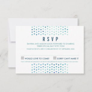 Padrão de triângulo moderno de RSVP BOHO SIMPLES a