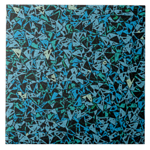 Padrão de Triângulo Preto Azul