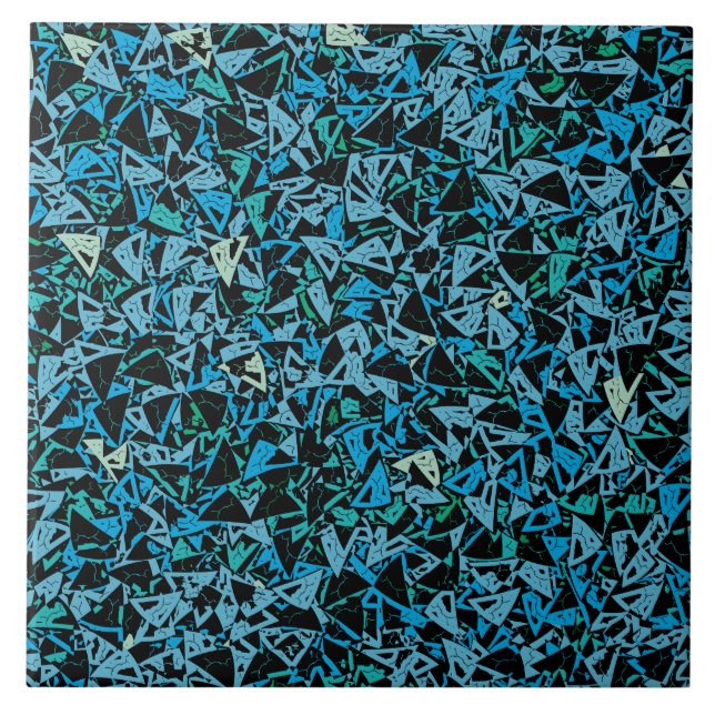 Padrão de Triângulo Preto Azul (Frente)